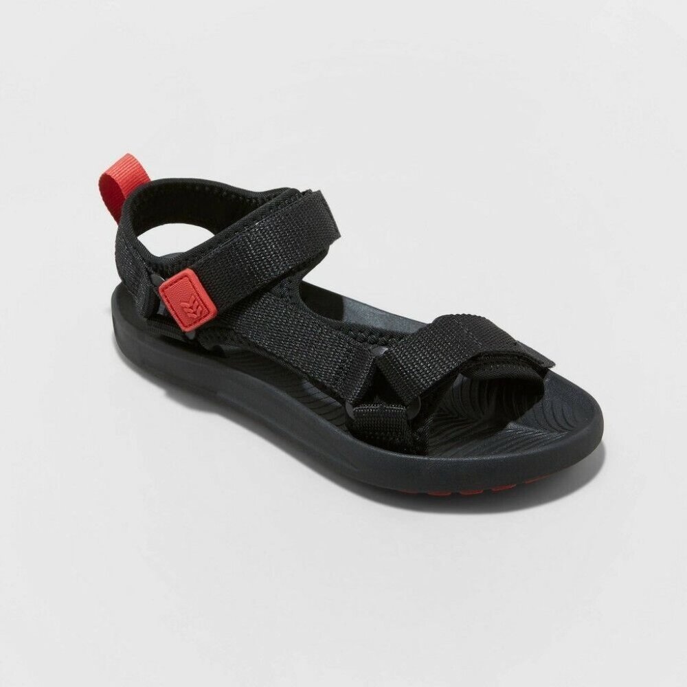 All in Motion Everest Ankle Strap Sandals Black 5 - Picture 2 of 3